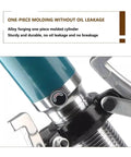 Close-up of the alloy cylinder in the Hydraulic Puller Kit With 2-Jaw And 3-Jaw Heavy-Duty Splitter Tool showing durability