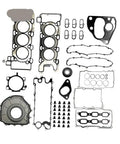Premium AJ126 Engine Gasket Set For Jaguar XF XE XJ 3.0L V6 Supercharged Block Seal components layout for replacement kit.