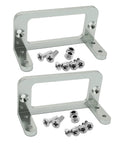 Two aluminum alloy RC servo mount brackets with M3 screws and nuts.