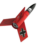 Der Red Max Rocket Building Kit For Intermediate Rocket Enthusiasts Includes Parts Decals Recovery Parachute And Easy Assembly