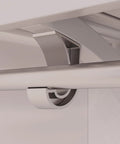 Solid Wood Cut To Fit Closet Storage Kit In Clean White Featuring reinforced garment bar support and sleek design detail.