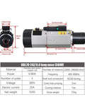Pro Grade 9Kw Automatic Tool Change Spindle Motor For Woodworking Cnc Routers 24000Rpm Iso30 Air Cooled 220V 380V 800Khz Drives No Fluff Beast dimensions and specifications
