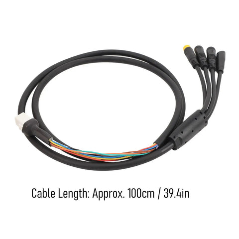 Electric Bike Extension Cable For Mid Drive Motors CAN Protocol Compatible With M200 M300 M400 M420 M620 G360, 100cm length