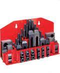 58 Piece Nut Clamp Machine Clamping Kit 3/8 Inch T-Slot For Lathe Milling Machine And Metal Processing High Security Hardened Steel Set