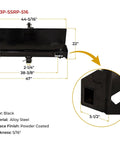 Universal 3 Point Attachment Adapter with Adjustable Lift Arms from 8 to 43 Inches for Skid Steers Loaders and Tractors Front Case Built Tough
