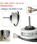 DC Brushless Air Conditioning Motor WZDK20-38G ZKFP-20-8-6 wires and labels displayed