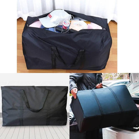 Extra Large Moving Bags With Strong Zippers And Handles For Clothes Storage And Moving, 31x18x10 Inches, 90 Liter Waterproof Oversized Totes