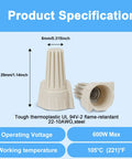 25 Pack Waterproof Direct Burial Wire Nut Splice Kit 22 AWG To 10 AWG Heavy Duty Outdoor Grade Seal Cable Terminal Connectors