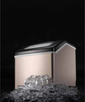 Slick Portable Desktop Electric Ice Maker For Home Bar Or Kitchen Counter Quick Freeze Cycle with ice cubes.