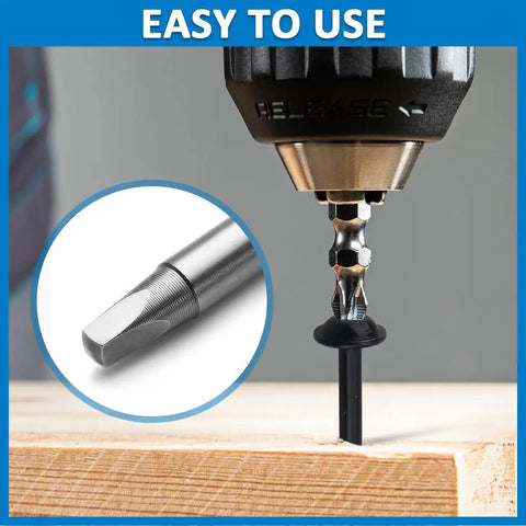 Drill using Tough As Nails Rust Resistant Black Pocket Hole Screws 2.5 Inch 100 Pack Exterior Wood Screws for drilling wood