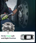 Front Wheel Bearing Hub Assembly For Mazda 6 2014 To 2019 And Mazda CX 5 2013 To 2022 with ABS, 5 lugs, installation view