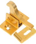 Brass Cabinet Door Latch With Spring Catch Old School Retro Style Window Security Lock For Home Decor Easy Mounting On Cabinets