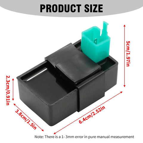 5 Pin AC CDI Box with 5 Wire Plug Kit for X15 X18 Mini Pocket Bike and Coolster 125cc 3125B 3125R 3125XR8 ATV dimensions
