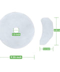 25 Piece Cloth Dryer Filter Replacement Set with measurements for 20 Exhaust Filters and 5 Air Intake Filters for Panda Magic Chef Sonya Avant Dryers