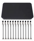 Solid Magnetic Helping Hands With 12 Clips For Soldering, PCB Work, And Model Painting, featuring a sturdy black steel base.