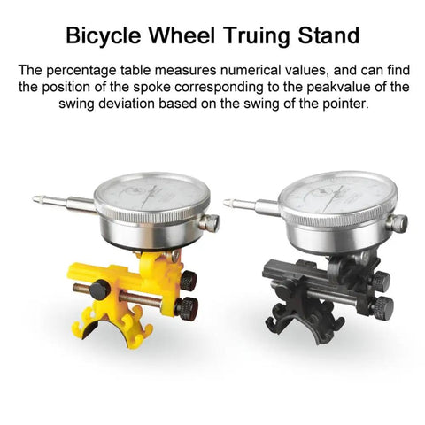 Bike Wheel Truing Stand With Percentage Gauge For 26 Inch To 29 Inch Wheels Portable Home Repair Stand With Nylon Protection