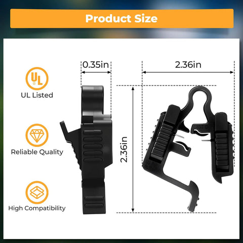 Low Voltage Landscape Lighting Wire Connector Kit For 10/12/14/16/18 Gauge, Waterproof Quick Connectors, product dimensions shown