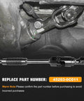 Toyota Tundra And Sequoia Steering Column Shaft Assembly Direct Fit Replacement For 2007 Through 2021 Models With 45203 0C011 Lower Intermediate Steering Shaft Bolt On For Truck part number 45203-0C011 detail view.