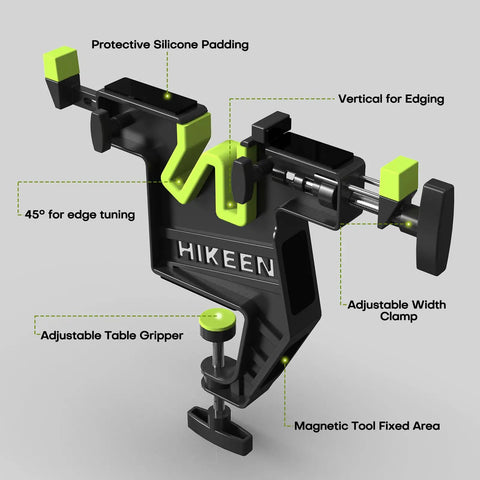 Heavy Duty Ski Snowboard Vise Set For Tuning And Waxing, Adjustable And Stable, Dope Grips With Non Slip Rubber Pads, 45 degree setup