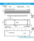 Badass Heavy Duty X Y Z Linear Motion Stage Built Tough 140mm Wide Ball Screw Sliding Table dimensions and specifications diagram