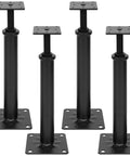 4 Pack Adjustable Floor Jacks For Leveling And Temporary Basement Support, Telescoping Post Jacks 11.6 To 16.1 Inches, Heavy Duty Steel Construction, Supports Up To 11023 Lbs, Multipurpose Jacks visible