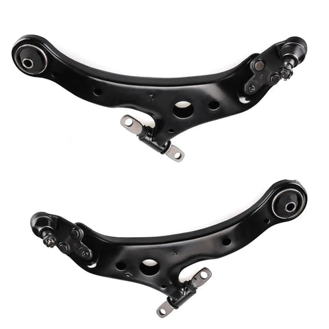 Toyota Avalon Camry Front Lower Control Arm Kit Two Piece With Ball Joint Right And Left Beefed Up Front Suspension Replacement Fits 2005 To 2018 Avalon And 2007 To 2017 Camry, black steel