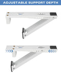 Beefy Window AC Bracket For 5000 To 12000 BTU Units with adjustable support depth feature, tough steel construction