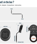 Contents of Rugged Bike Phone Mount For MTB And Road Bikes Universal Aluminum Handlebar Clamp With Ultra Lock Security.