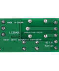 Back view of Water Level Controller Module for fish aquarium, showing circuit board and wiring terminals, DC 12-15V and AC 9-12V compatible
