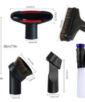 1 1/4 Inch Vacuum Attachments Kit With Brushes For 1 1/4 And 1 3/8 Inch Hoses, Vacuum Cleaner Accessories For 32mm And 35mm Standard Hose.