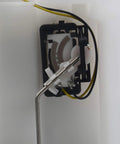 Close-up view of replacement electric fuel pump module assembly for 2012 to 2015 Civic L4 1.8L and 2013 to 2015 ILX with carbon brushes.