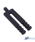 Killer Stack Shim Combo Featuring Two Hundred Twenty Four Adjustable Black Building Spacers designed for rock solid window leveling.
