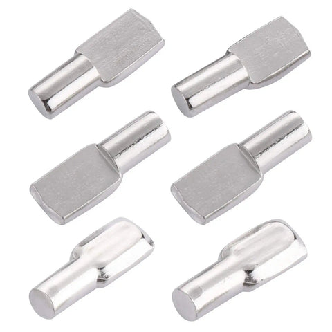 120 Packs 5mm Shelf Pins Spoon Shape Support Pegs For Cabinets And Furniture, Stainless Steel, 18mm High, Anti Rust And Durable