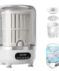Grab And Go Portable 3 Liter Mini Washer Cordless with Rapid Spin Basket for delicate baby clothes and socks.