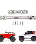 Stainless Steel Drive Shaft With D Shaped Hole For SCX24 Deadbolt GX470 Beefed Up Transmission And Axle Connection shown with RC cars