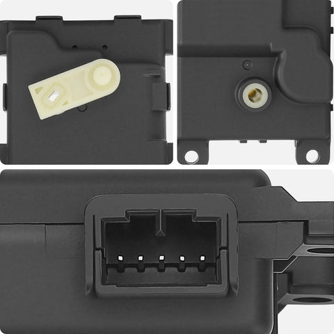 Aftermarket HVAC Air Door Actuator Replacement For Honda Accord 2003 2007 And Acura CL 2001 2003 TL 1999 2008 Air Inlet Recirculation Control Actuator Easy Install Solid Performance, featuring connectors and mounting points in close-up view.