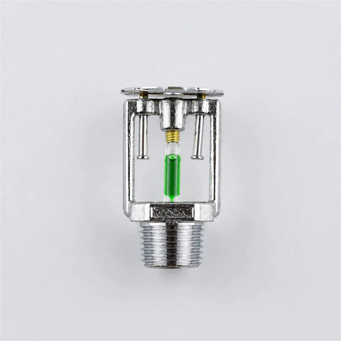 Concealed Pendent Fire Sprinkler Head With Slick Flush Mount Trim Plate DN15 R1 2 Thread K80 Flow Rating with glass bulb.