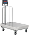 Heavy Duty Mobile Bench Scale NTEP Certified With LED Display 1000 Lb Load By.2 Lb Accuracy Workhorse ready to roll on docks, sturdy steel design.