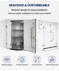 Rock Solid Modular Walk In Freezer Rigged With Heavy Duty Insulated Panels For Commercial Blast Freezing And Deep Cold Storage showing spacious modular design.