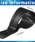 Black clip from 12 Pack Car Visor Clips For Sunglasses Holder And More Multipurpose Vehicle Visor Accessories with size info
