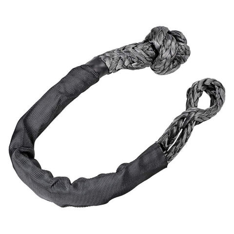 Four Pack Beefy Synthetic Soft Shackle Rope Set With Protective Sleeve 38,000 Lb Capacity shown in detail