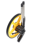 Rugged Workhorse Mechanical Range Measuring Wheel Crushing Miles And Inches Up To Ninety Nine Hundred Ninety Nine Feet With Nifty Led Meter and foldable grip.