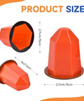Top Tier 13 Piece Magnetic Fire Sprinkler Covers For Zero Fuss Temporary Paint Masks Tough PVC Recessed Sprinkler Protectors Cinch Setup DIY Home Reno Favorites Grab Bag product size with dimensions.