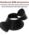 Double Rolled Edge One Piece Grill Shield For Weber Smokey Mountain 22 And 26.75 Inch Kettle Grills with close-up of edges