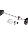 Beefed Up Linear Rail Guide SBR20 600mm Kit With SFU1605 650mm Ball Screw CNC Kit with ballnut housing and coupling on white.