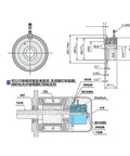 Technical diagram of Top Notch Rotary Encoder Kit For Precision Servo Motor Systems TS2640N321E64 with dimensions and components labeled.
