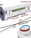 Adjustable Magnetic Camber Gauge Tool For Vehicle Suspension And Wheel Alignment, showing positive and negative angle measurements