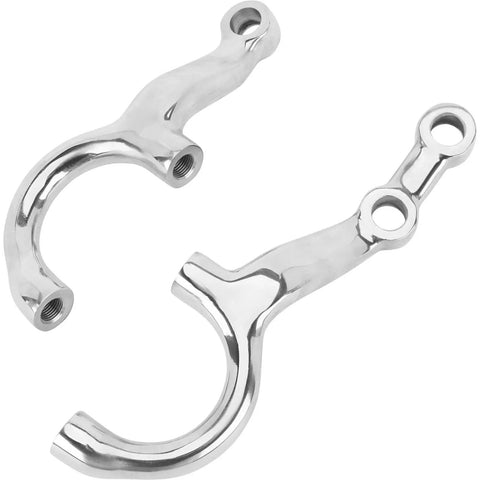 One And Three Quarter Inch Dropped Steering Arms For Ford 1934 Model T Style And 1937 To 1948 Ford Spindles Zinc Plated Forged Steel For Four Inch Drop Axles And Four Bar Or Harpin Radius Rod Suspension, pair