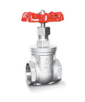 1-1/2 Inch NPT Stainless Steel Gate Valve Heavy Duty Female To Female Thread Manual Rotary Sluice Valve With Wheel Handle