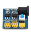 DC DC Buck Converter Module Step Down Power Supply 12V to 3.3V 5V and 12V Outputs, PCB Mount, battery powered, 32x32x13mm, top view